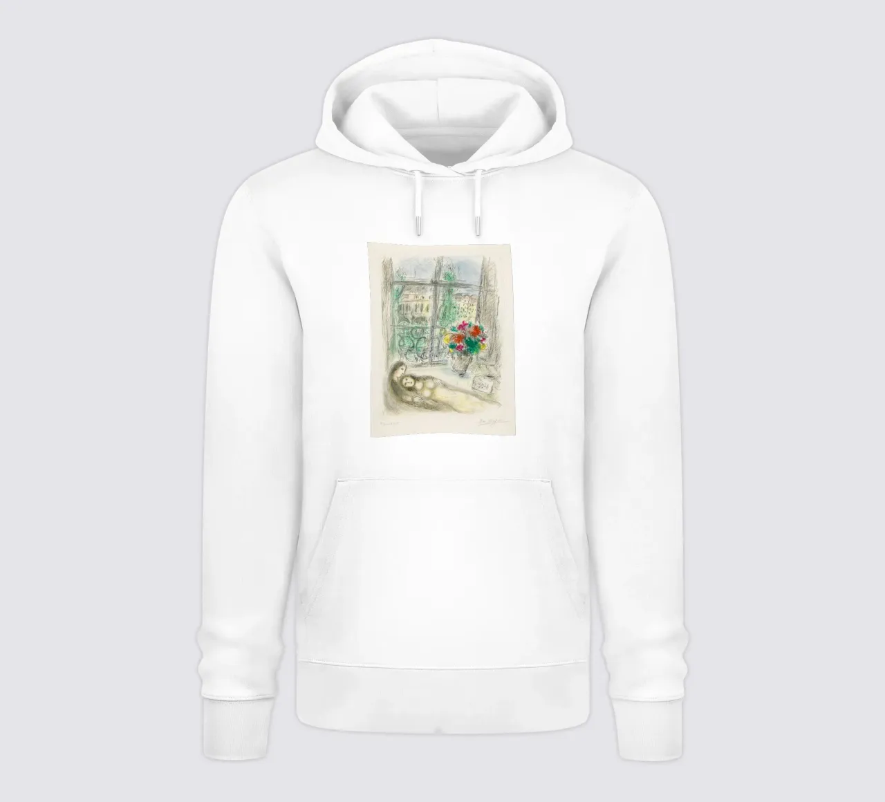 Marc Chagall Quai Des Celestins sudadera con capucha de Kunze Gallery