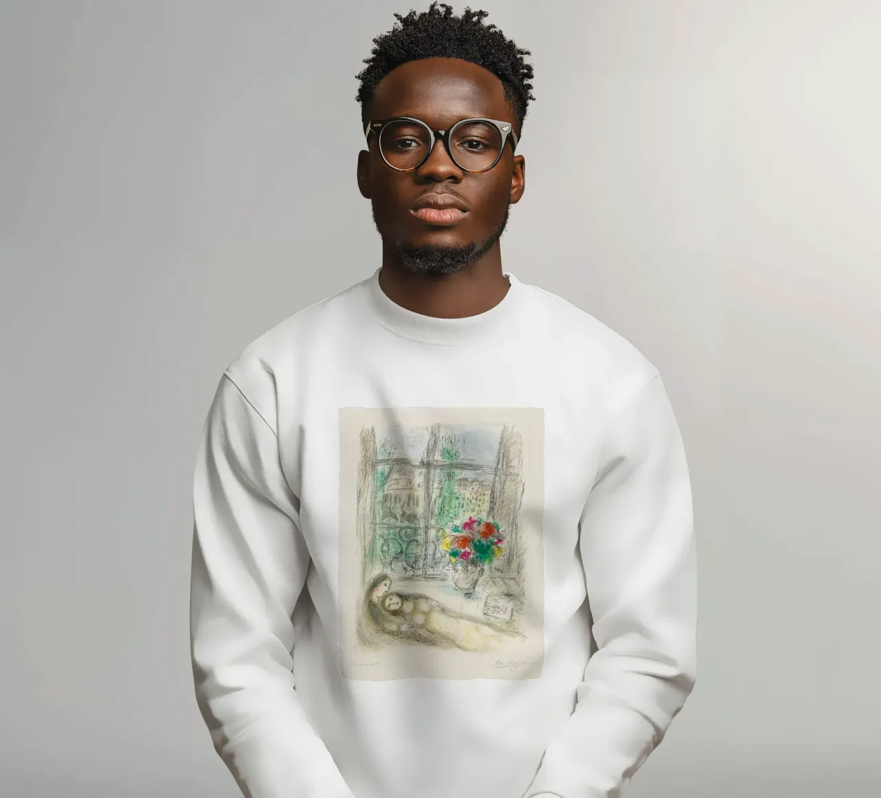 Marc Chagall Quai Des Celestins Sweatshirt von Kunze Gallery