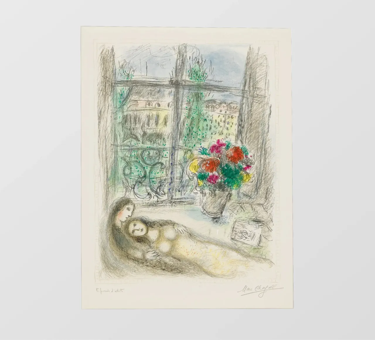 Marc Chagall Quai Des Celestins telo in pvc da Kunze Gallery