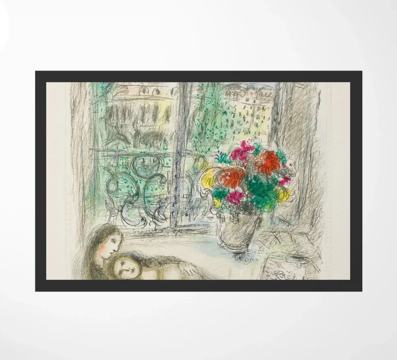 Marc Chagall Quai Des Celestins felpudo de Kunze Gallery