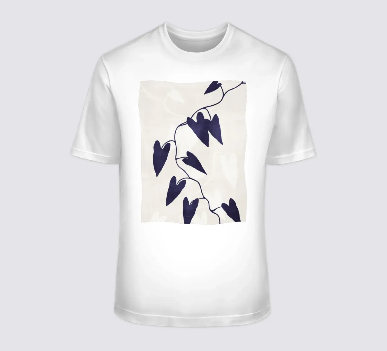 Abstract Botanical no. 8 Indigo t-shirt da adrianooliveira