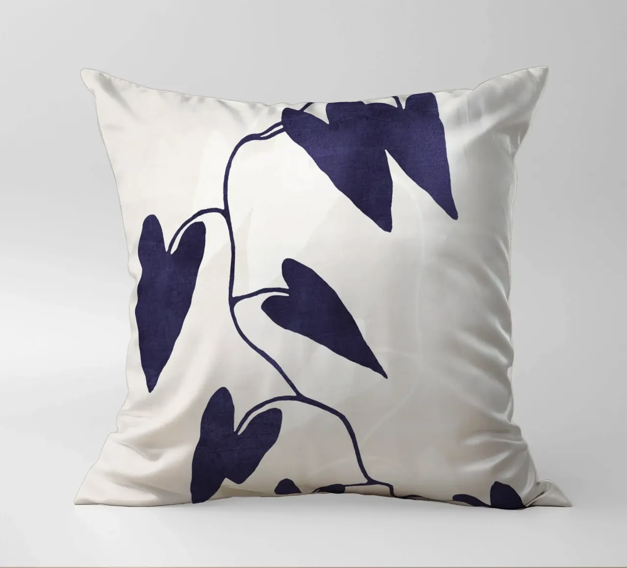 Abstract Botanical no. 8 Indigo cuscino da adrianooliveira