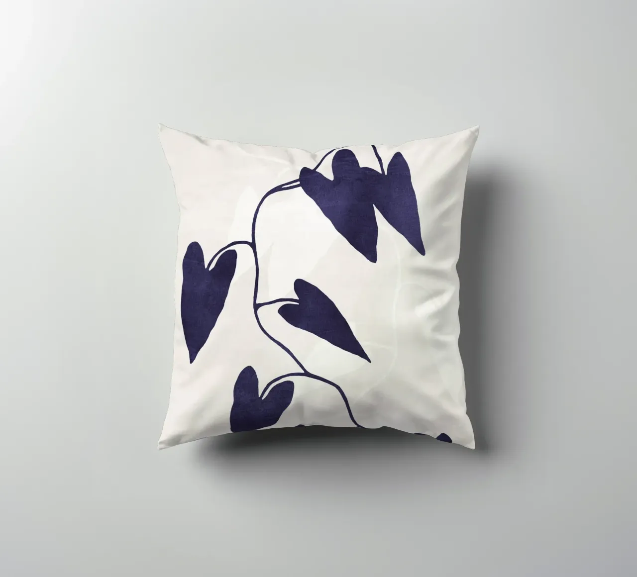 Abstract Botanical no. 8 Indigo cuscino da adrianooliveira