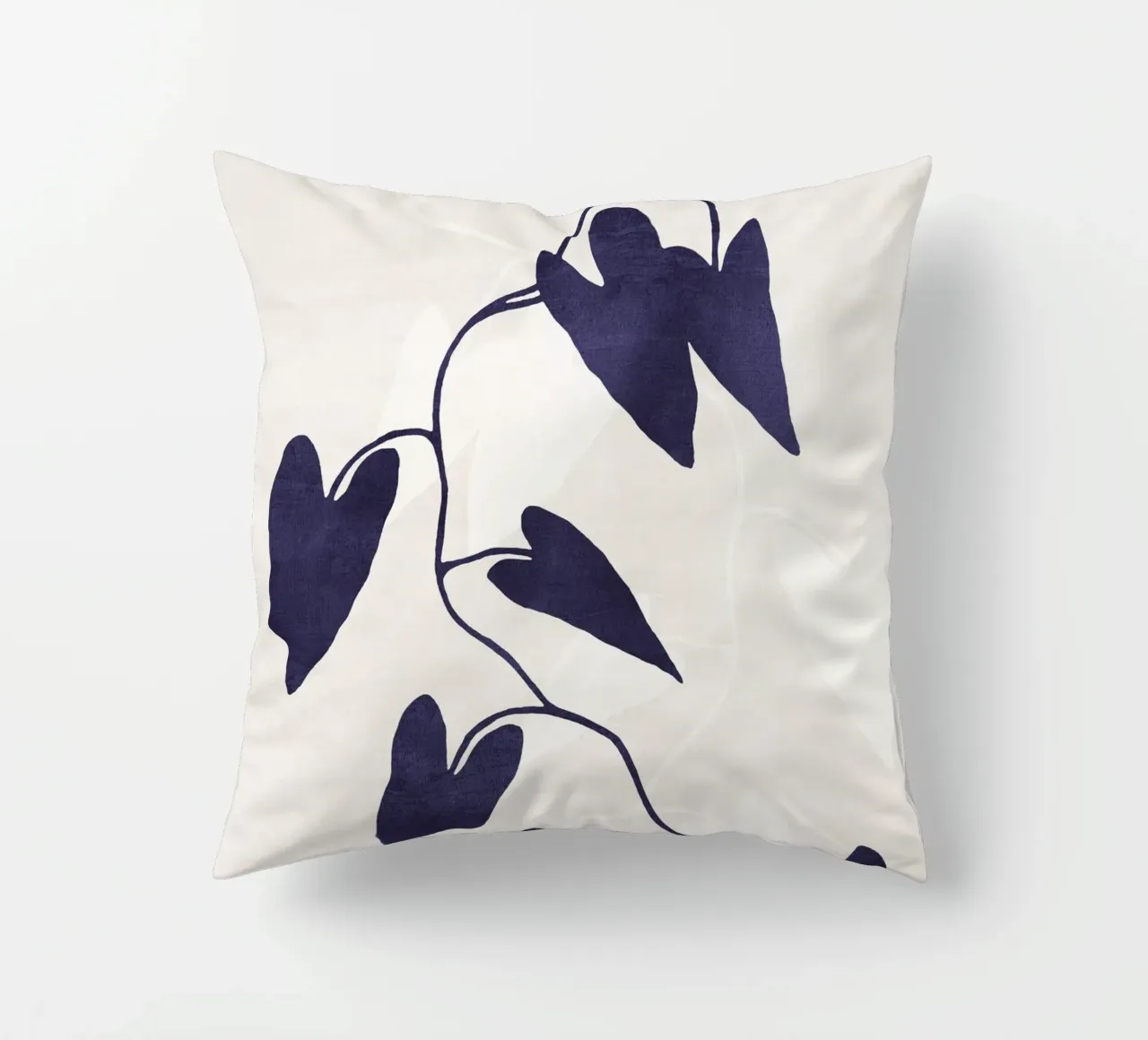 Abstract Botanical no. 8 Indigo cuscino da adrianooliveira