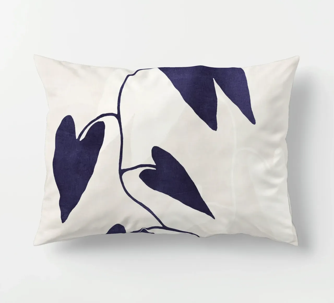 Abstract Botanical no. 8 Indigo cuscino da adrianooliveira