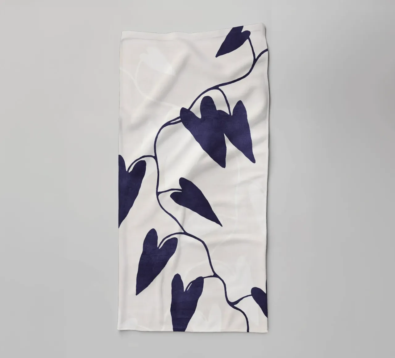 Abstract Botanical no. 8 Indigo asciugamano da bagno da adrianooliveira