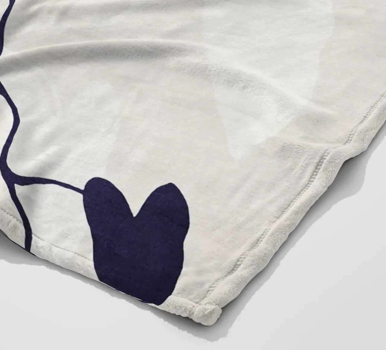 Abstract Botanical no. 8 Indigo coperta in pile da adrianooliveira