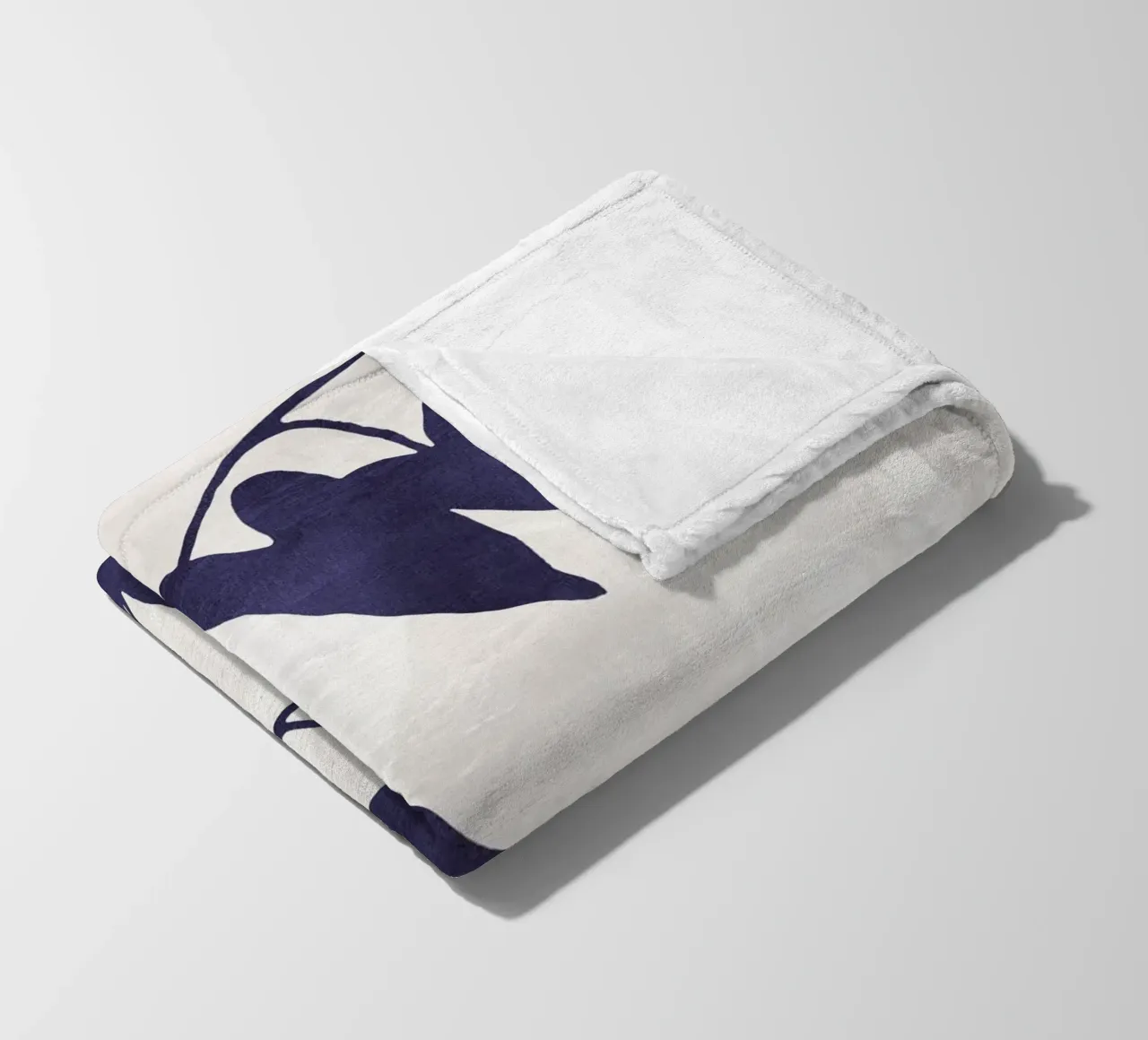 Abstract Botanical no. 8 Indigo coperta in pile da adrianooliveira
