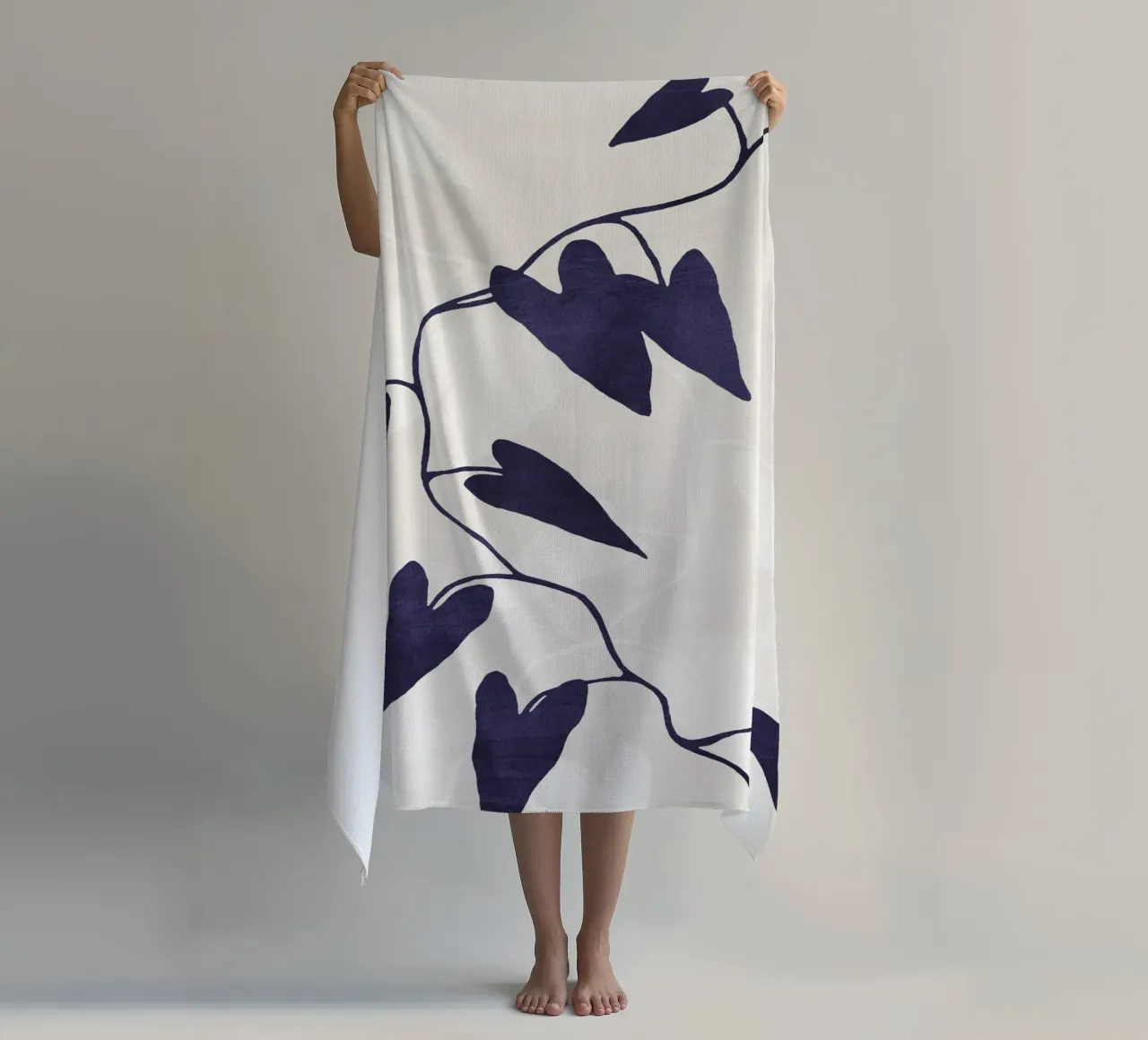 Abstract Botanical no. 8 Indigo telo mare da adrianooliveira