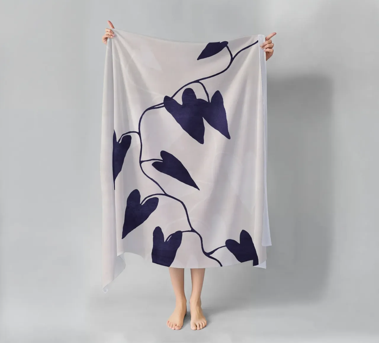 Abstract Botanical no. 8 Indigo telo mare da adrianooliveira