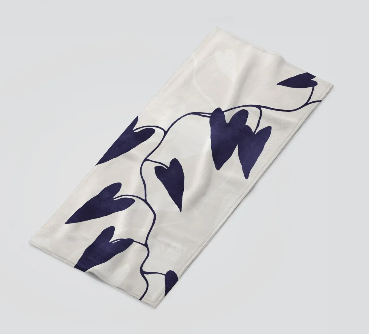 Abstract Botanical no. 8 Indigo telo mare da adrianooliveira