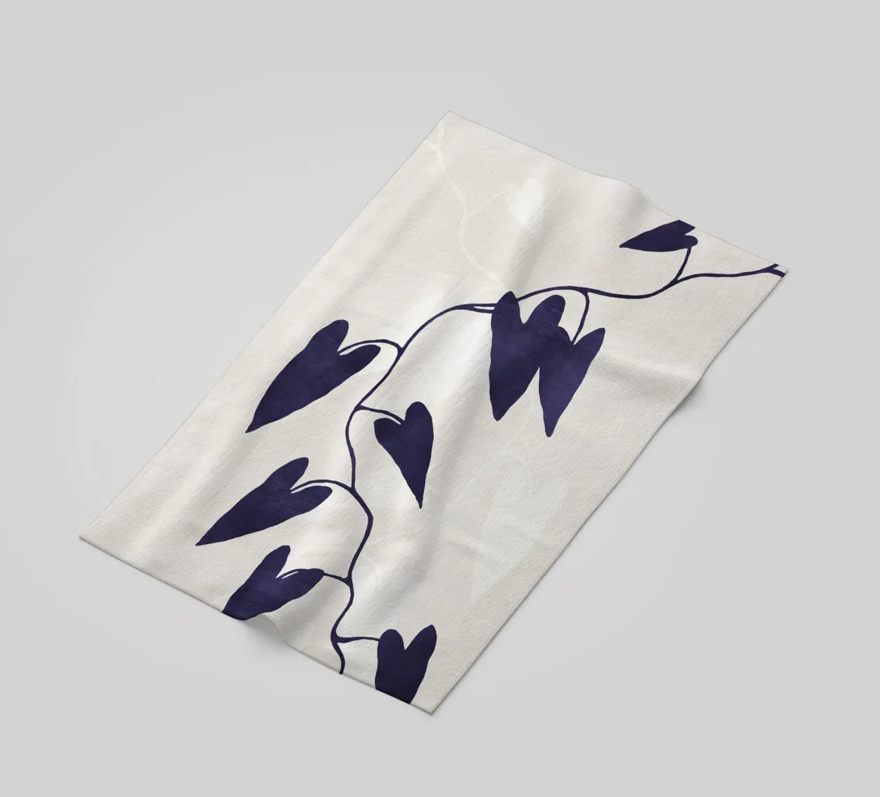 Abstract Botanical no. 8 Indigo telo mare da adrianooliveira