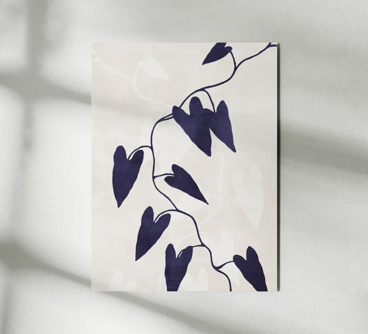 Abstract Botanical no. 8 Indigo alluminio dibond da adrianooliveira