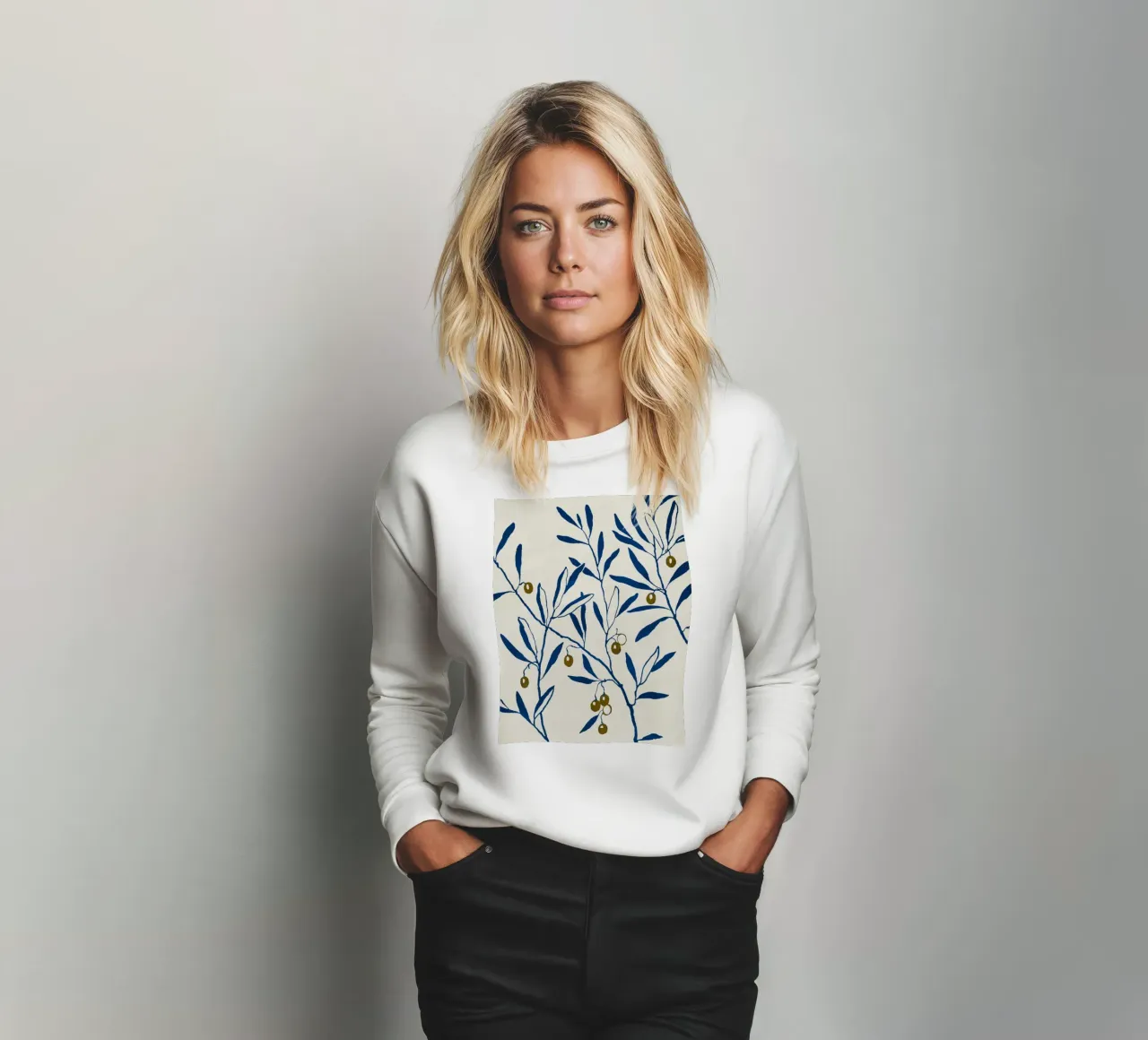 Olive Branch - Blue felpa da adrianooliveira