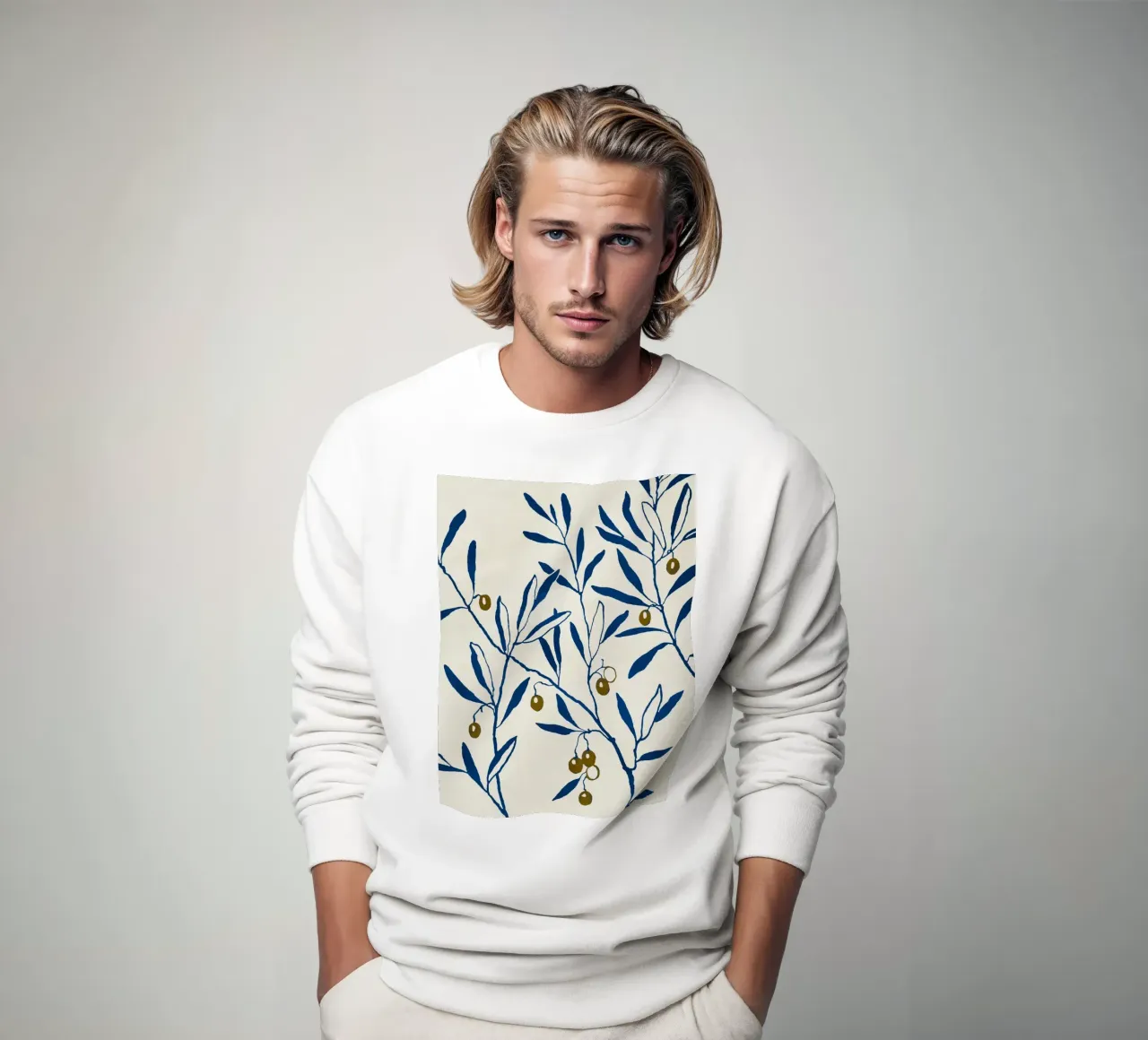 Olive Branch - Blue felpa da adrianooliveira