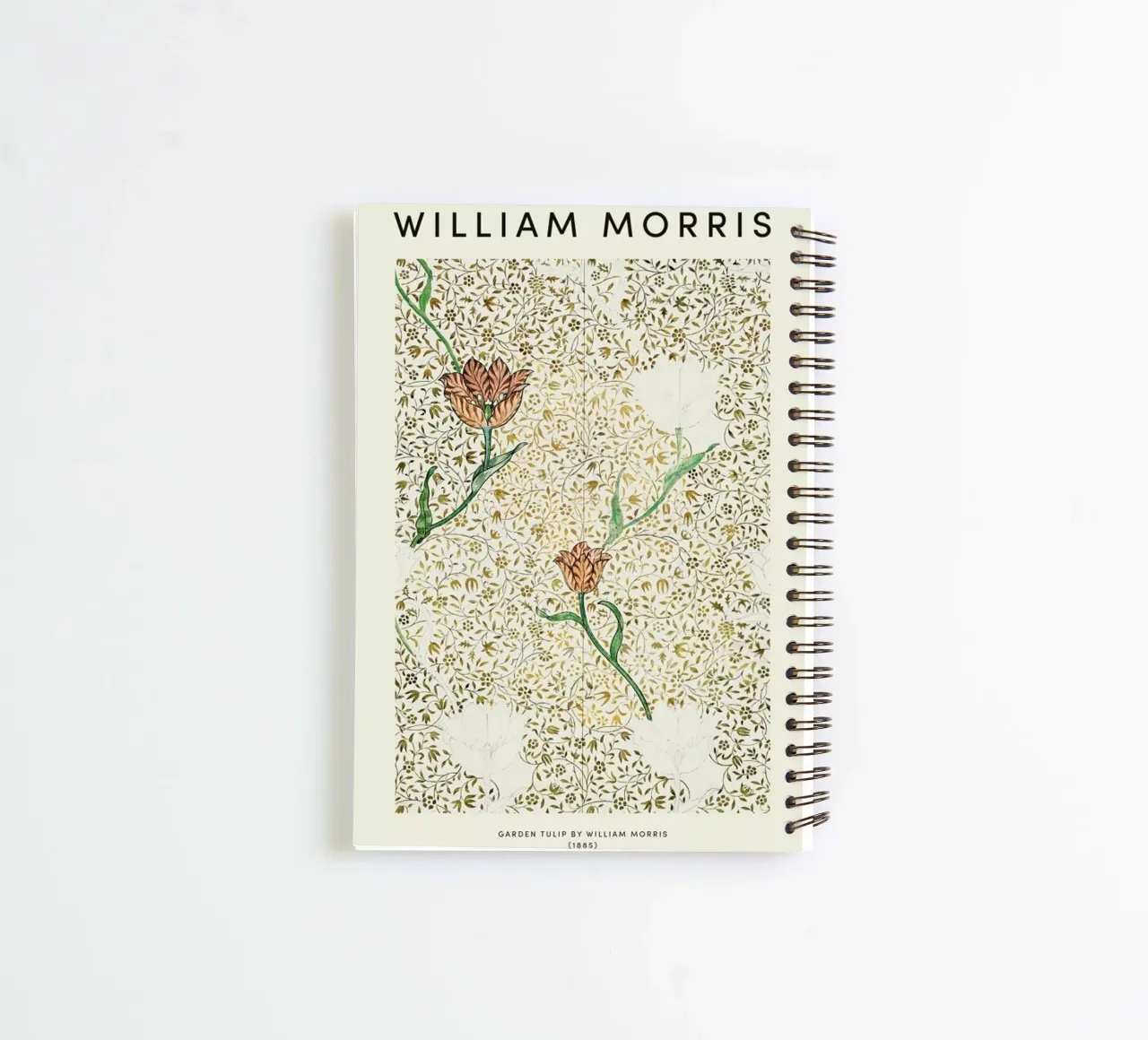 William Morris - Garden Tulip spiral notebook by Vintage by JUNIQE