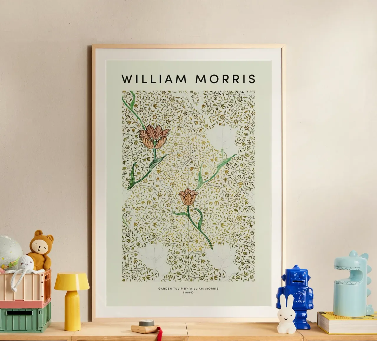 William Morris - Garden Tulip carta hahnemühle da Vintage by JUNIQE