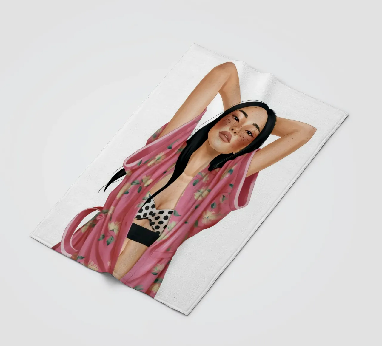Vibrant Floral Elegance fleece blanket by Petal Canvas