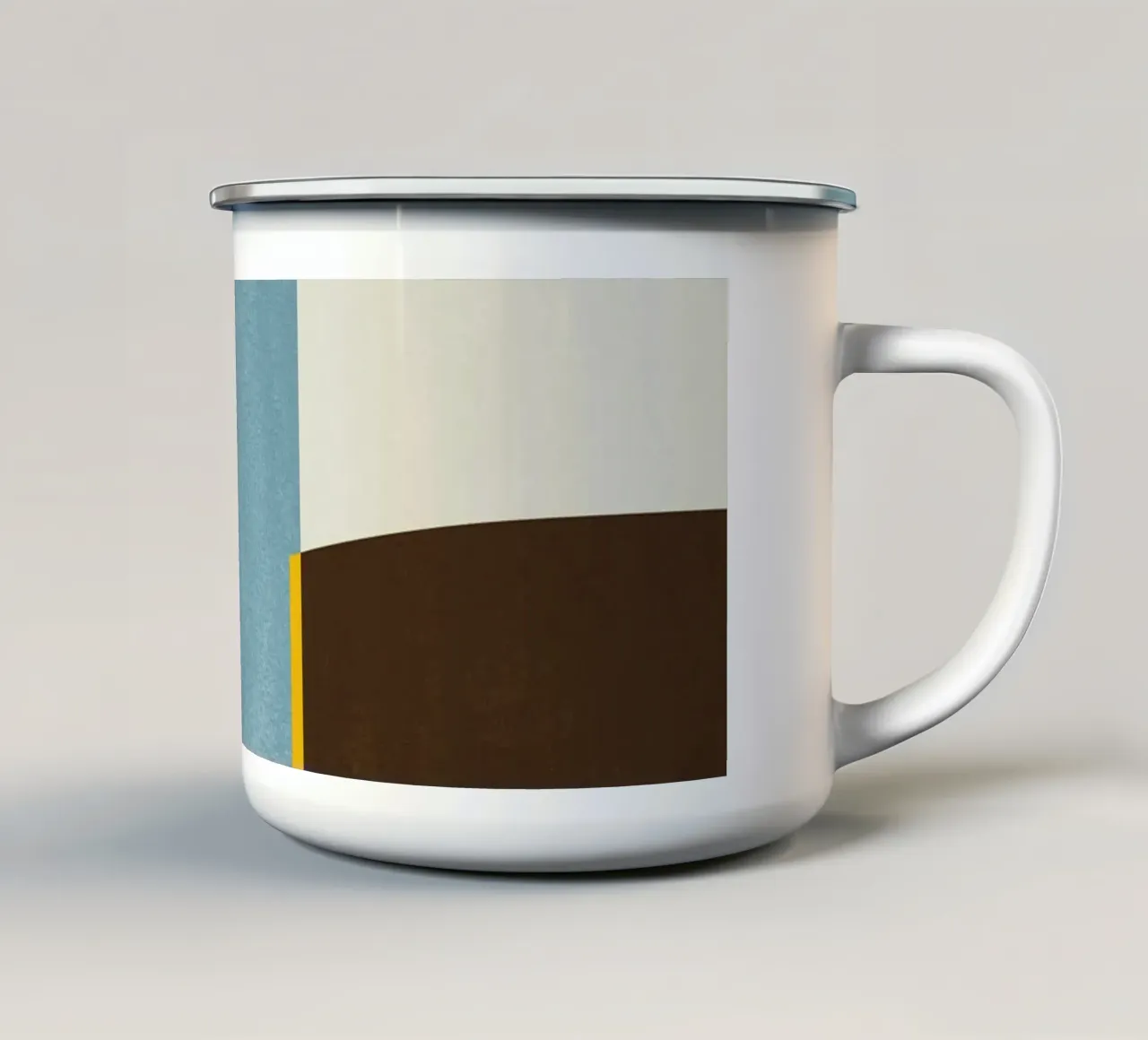 Geometric Shapes no. 5 Emaille Tasse von adrianooliveira