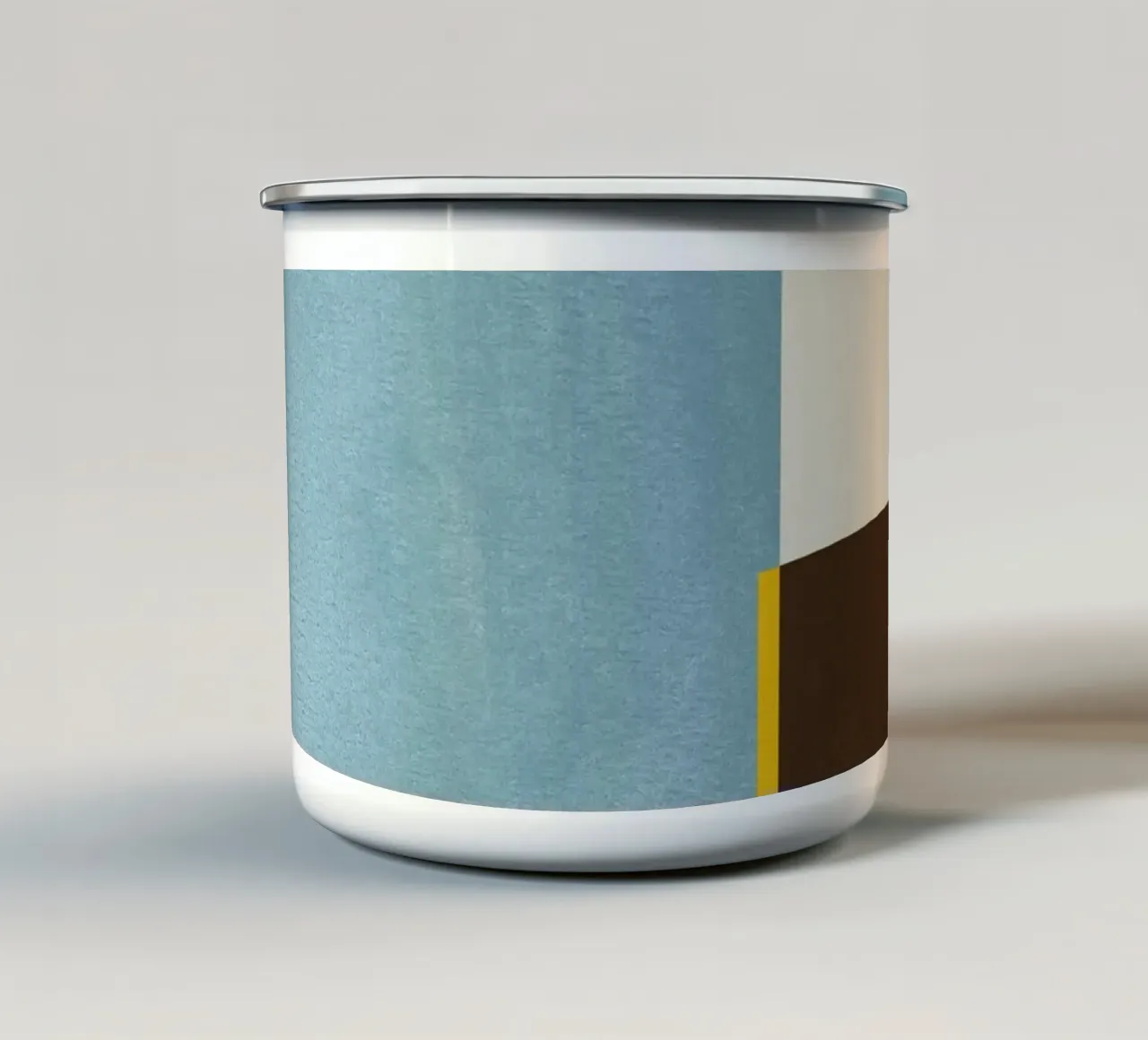 Geometric Shapes no. 5 Emaille Tasse von adrianooliveira