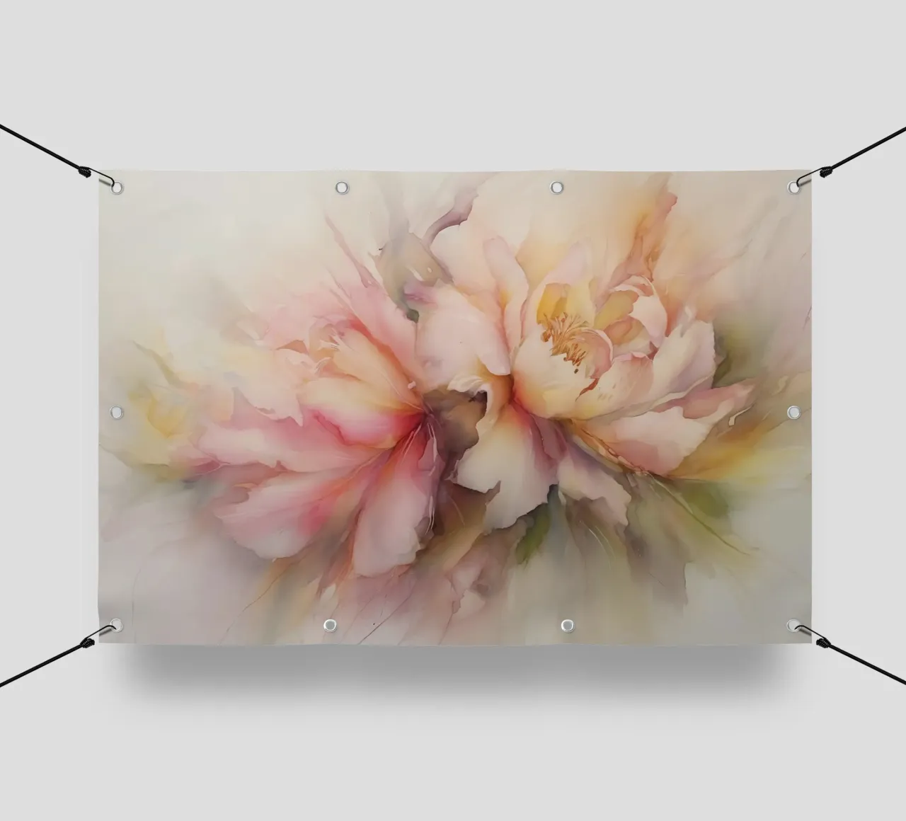 Fiori rosa telo in pvc da Imagine