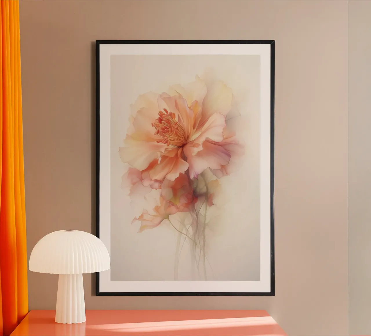 Blume in zartem Rosa Poster von Imagine