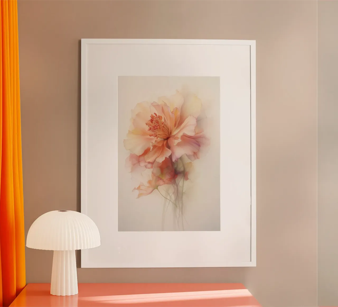 Blume in zartem Rosa Poster von Imagine
