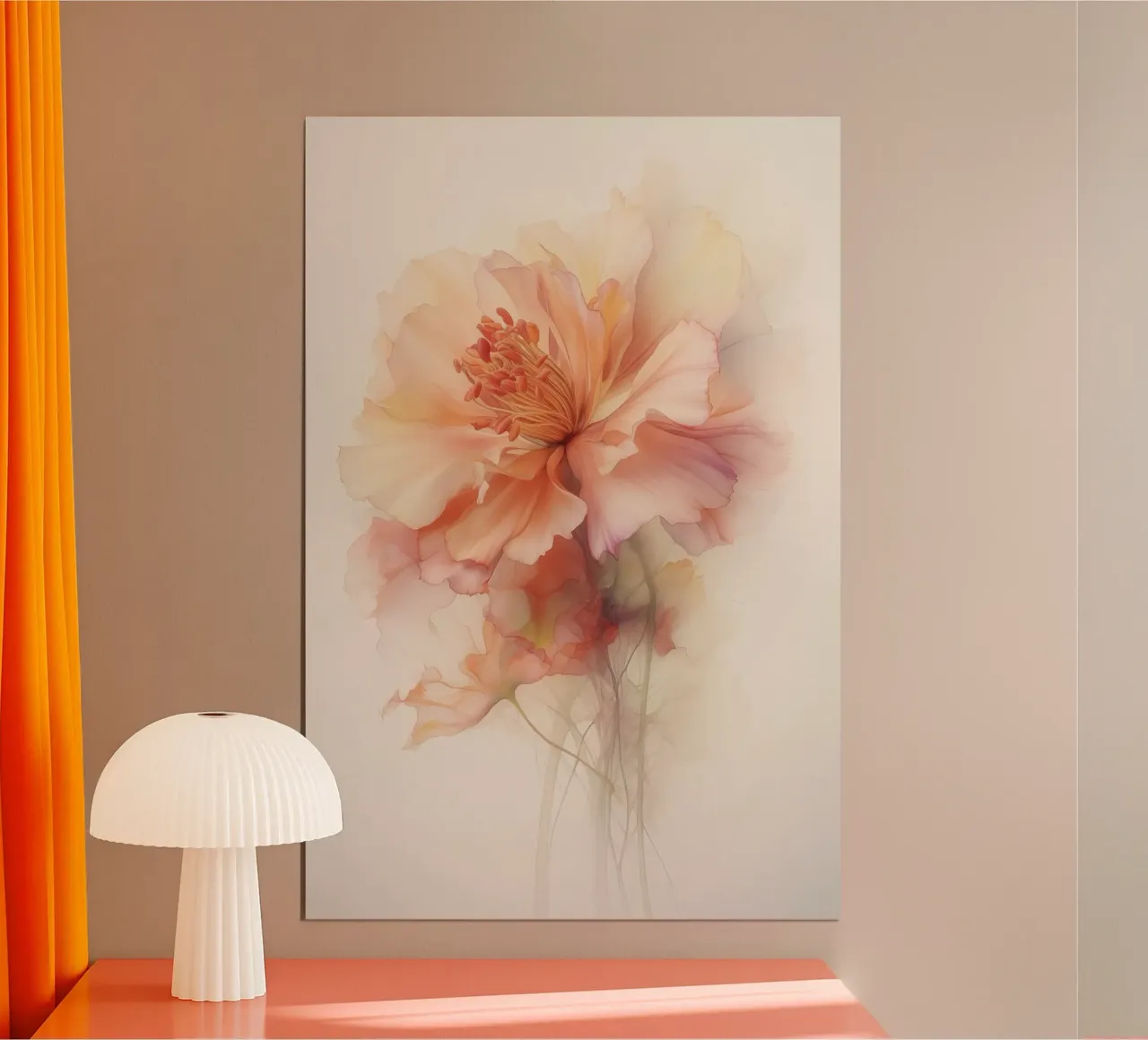 Blume in zartem Rosa Poster von Imagine