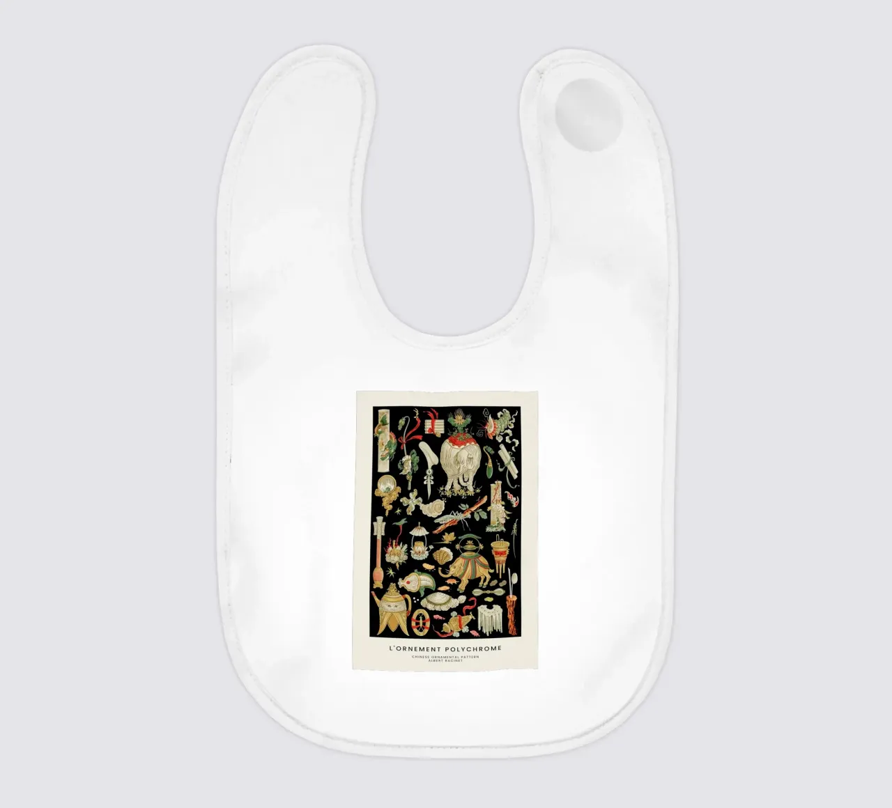 Racinet -  Chinese Ornamental Pattern bavaglino da Vintage by JUNIQE