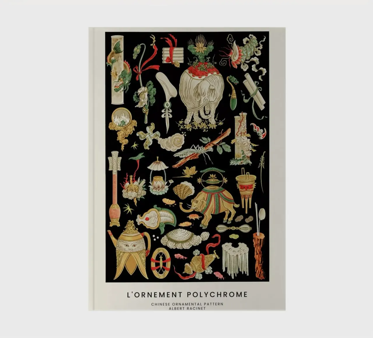 Racinet -  Chinese Ornamental Pattern notebook by Vintage by JUNIQE
