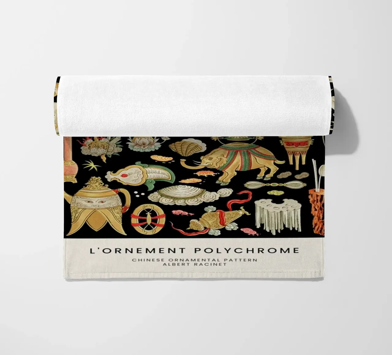 Racinet -  Chinese Ornamental Pattern telo mare da Vintage by JUNIQE