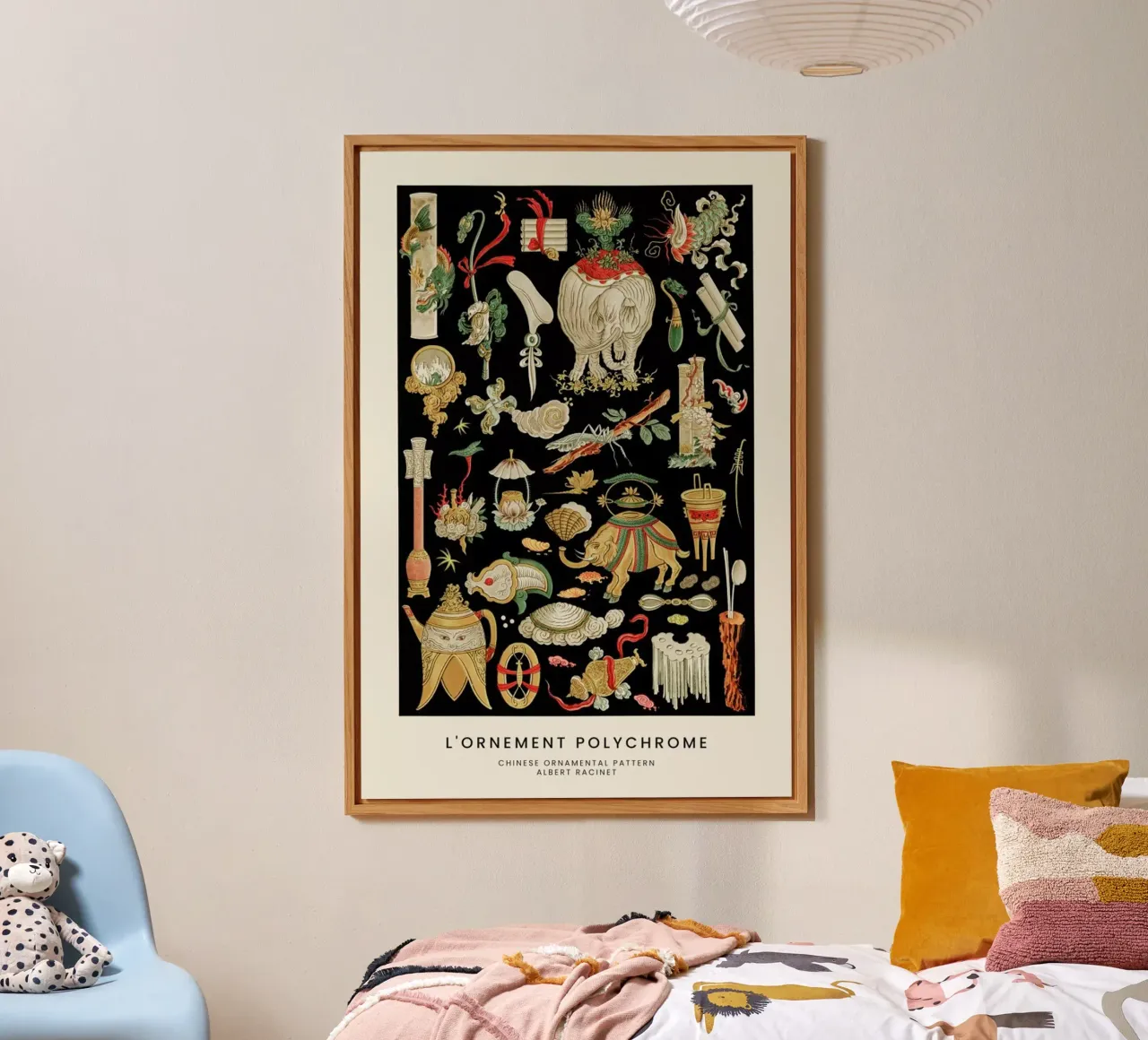 Racinet -  Chinese Ornamental Pattern alluminio dibond da Vintage by JUNIQE