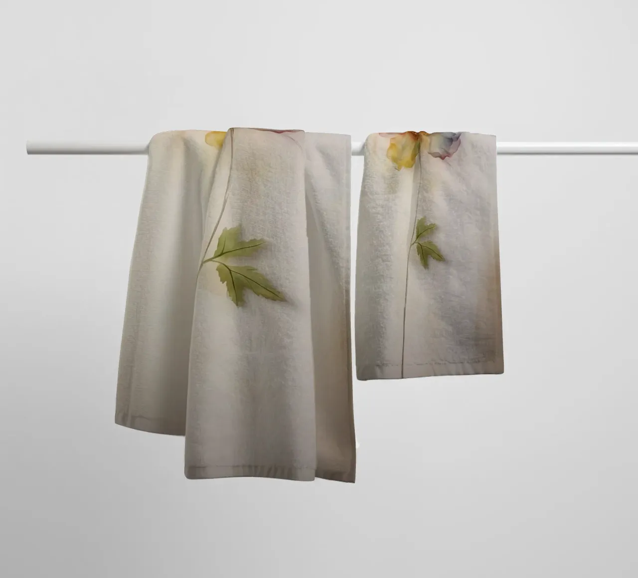 Bloem badhanddoek van Imagine