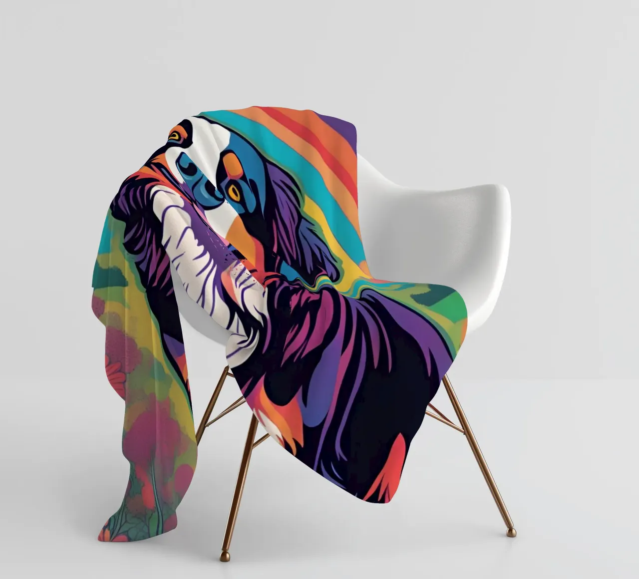 Bernersennen in Bunt #22 fleece blanket by Yumis.Beargang.and.Me