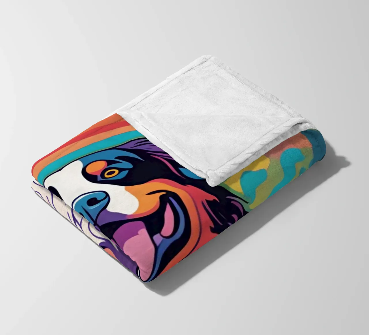 Bernersennen in Bunt #22 fleece blanket by Yumis.Beargang.and.Me