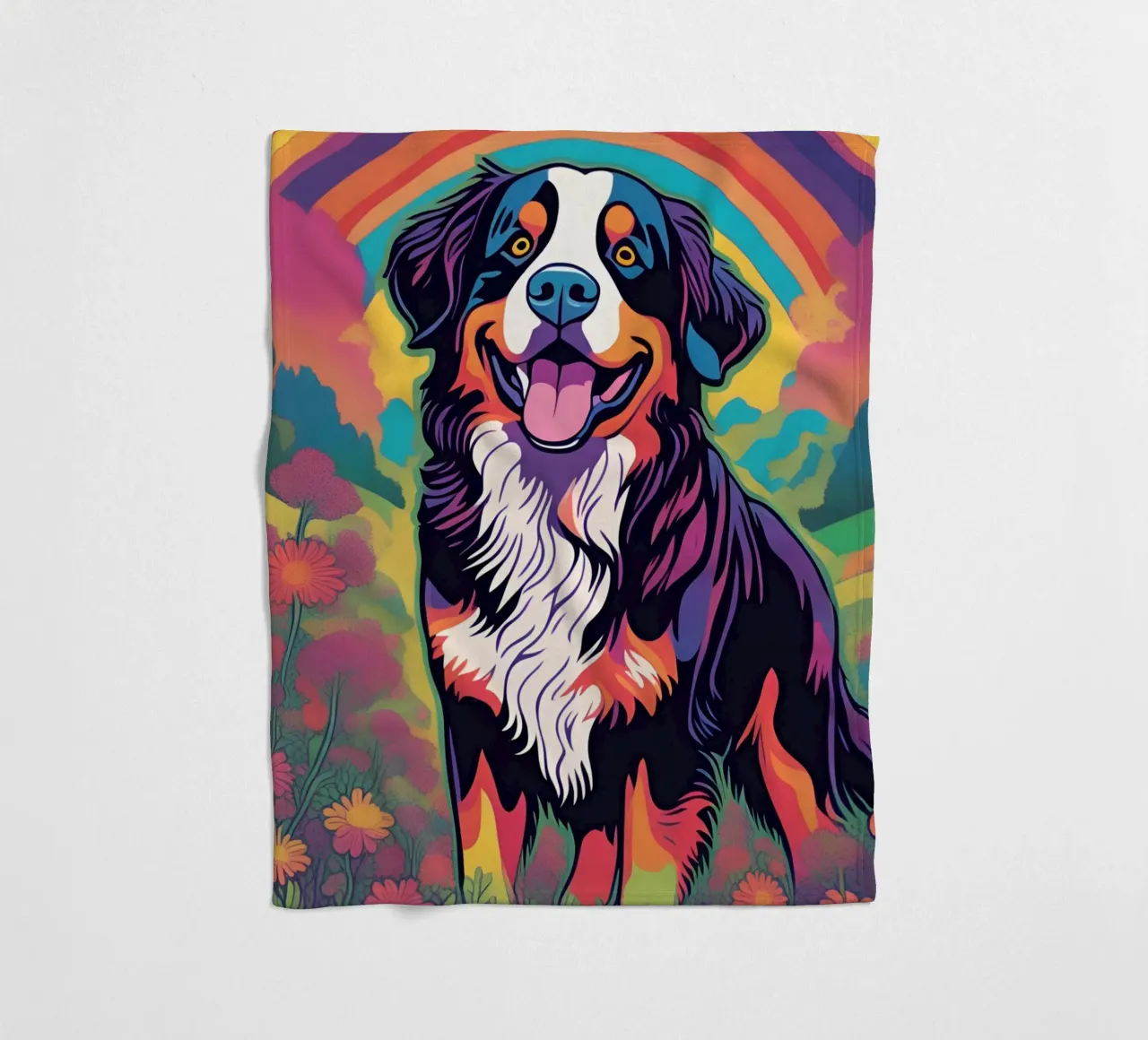 Bernersennen in Bunt #22 fleece blanket by Yumis.Beargang.and.Me
