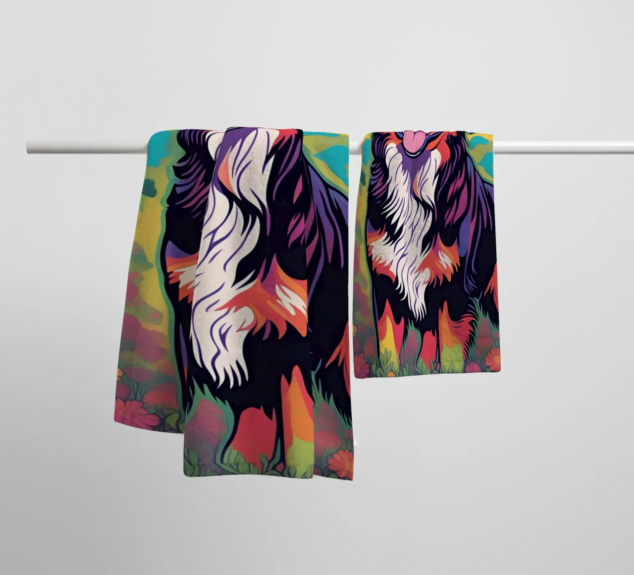 Bernersennen in Bunt #22 towel by Yumis.Beargang.and.Me