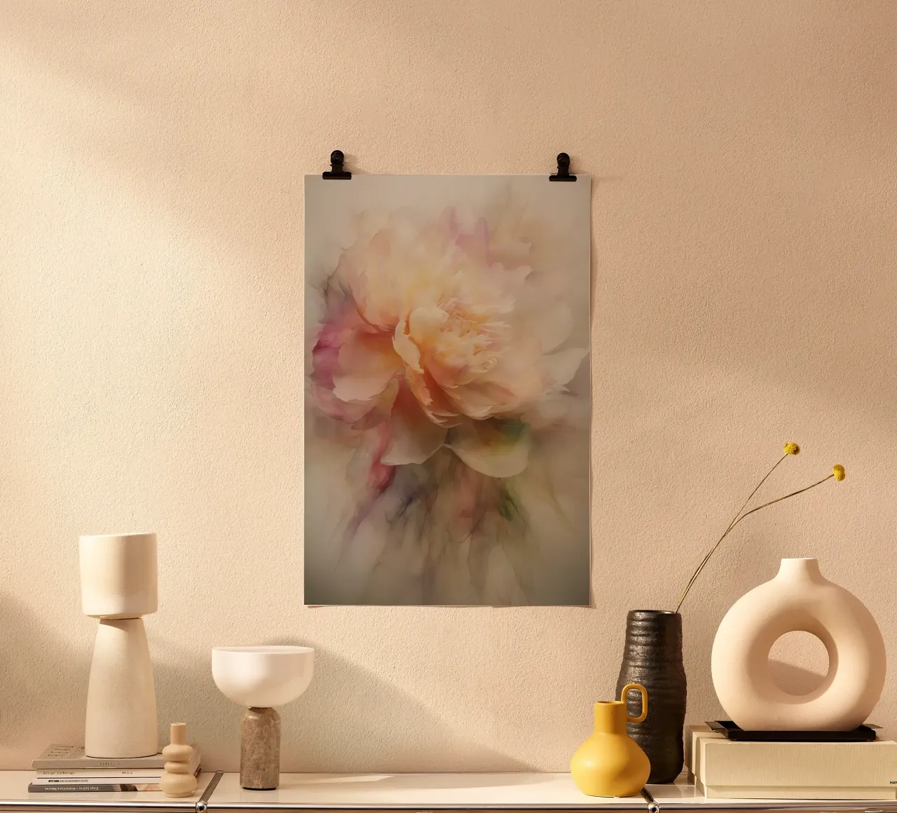Fiori dai colori tenui carta hahnemühle da Imagine