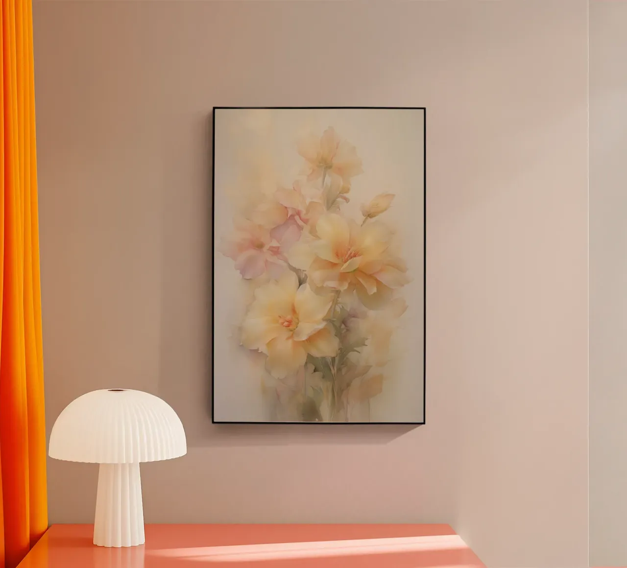 Fiori dai colori tenui plexiglass da Imagine