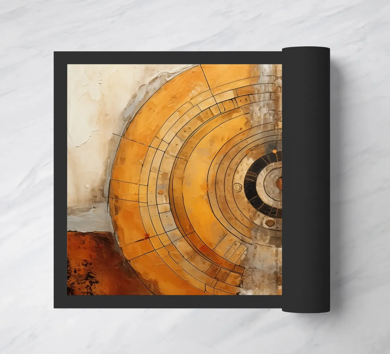 Abstracte cirkels deurmat van Imagine