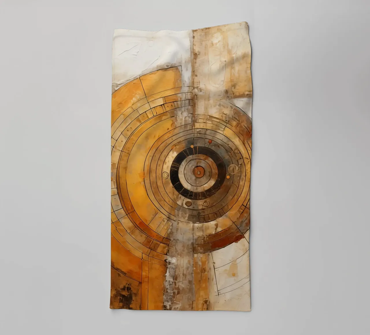 Abstracte cirkels badhanddoek van Imagine