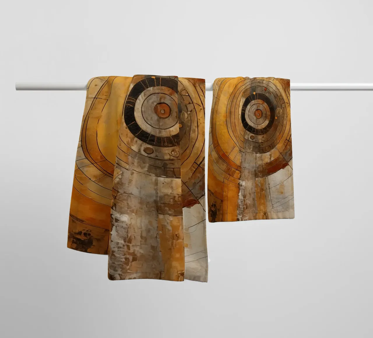 Abstracte cirkels badhanddoek van Imagine
