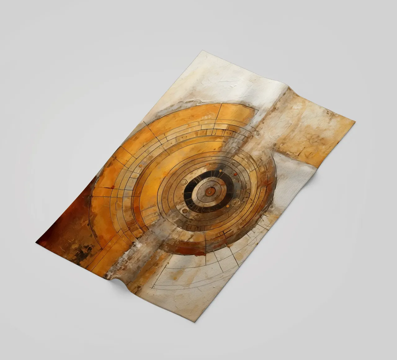 Abstracte cirkels strandhanddoek van Imagine