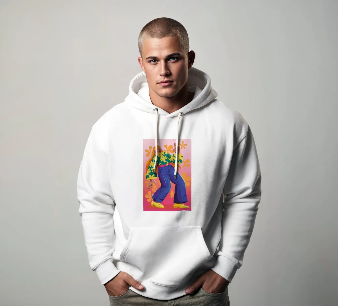 Dynamic Expression hoodie by Petal Canvas