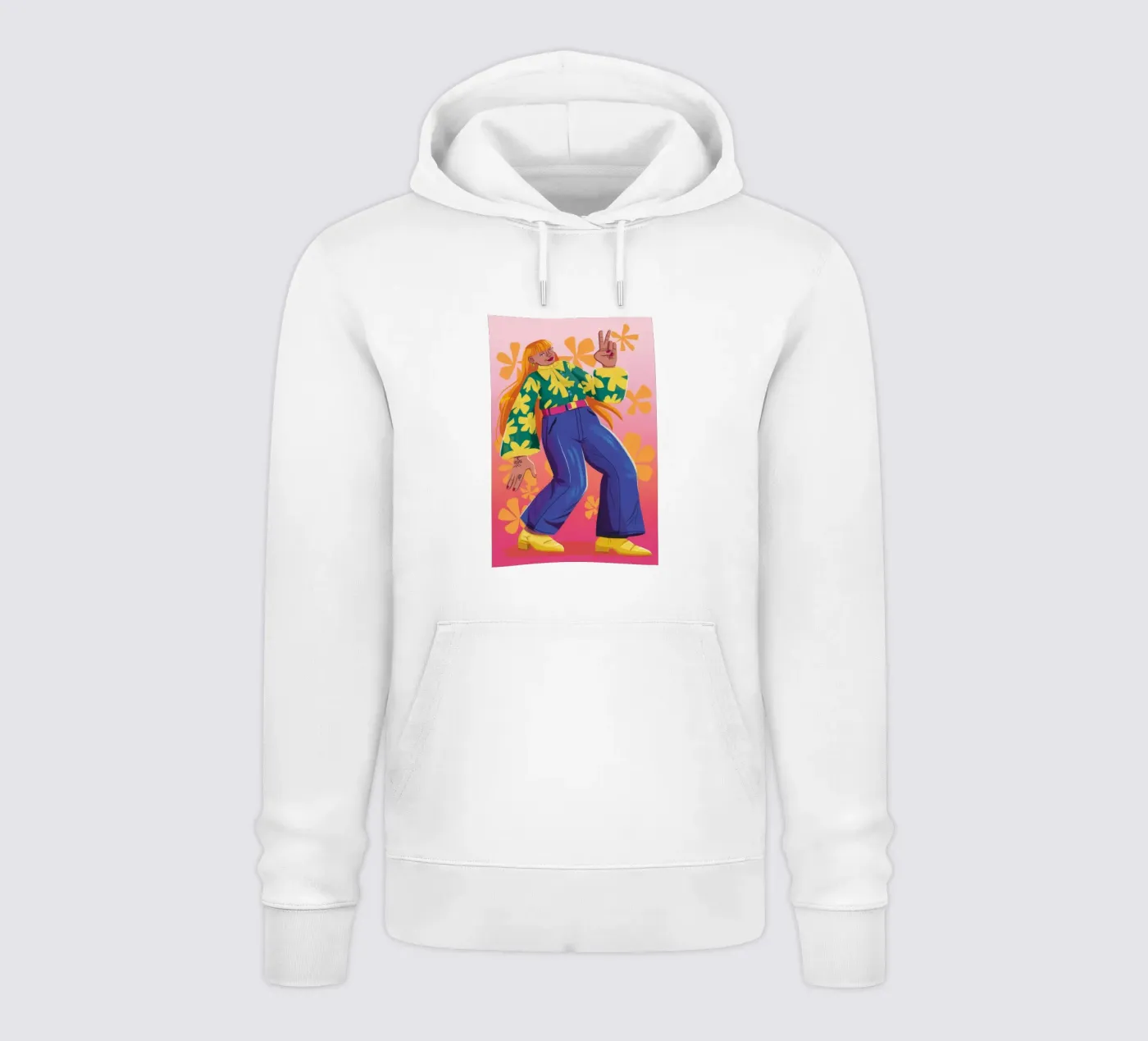 Dynamic Expression hoodie by Petal Canvas