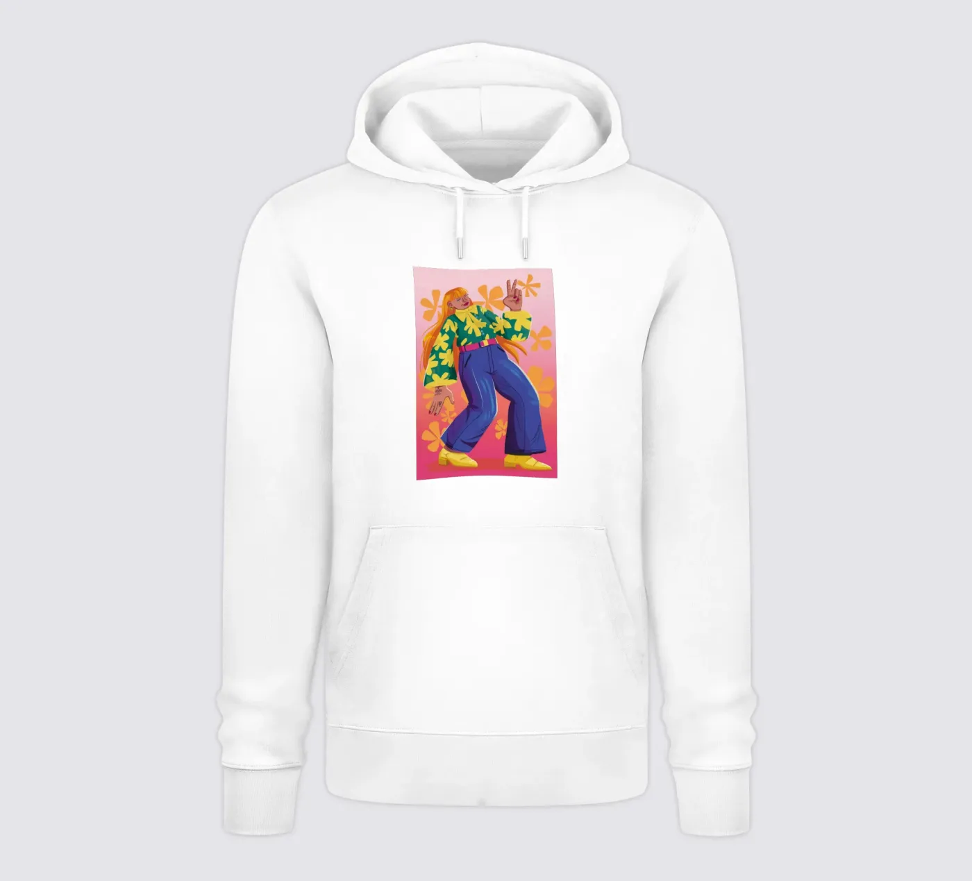 Dynamic Expression hoodie by Petal Canvas