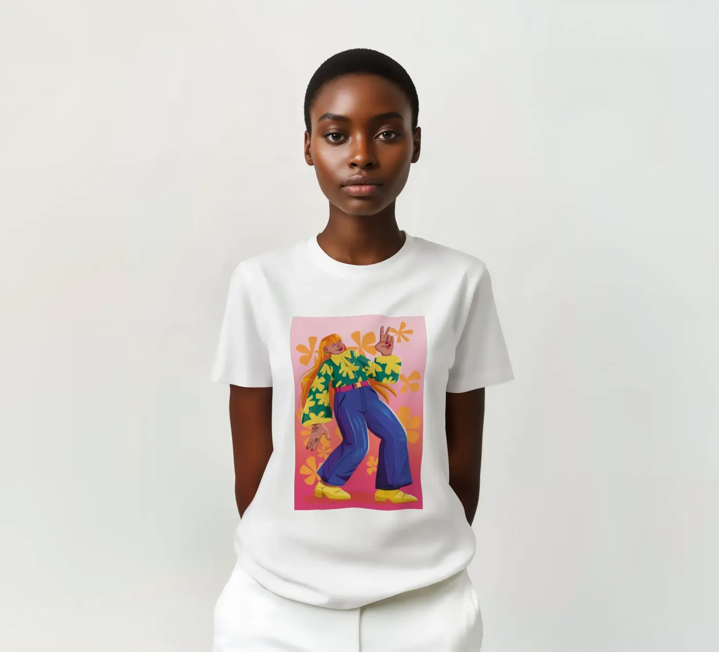 Dynamic Expression t-shirt by Petal Canvas
