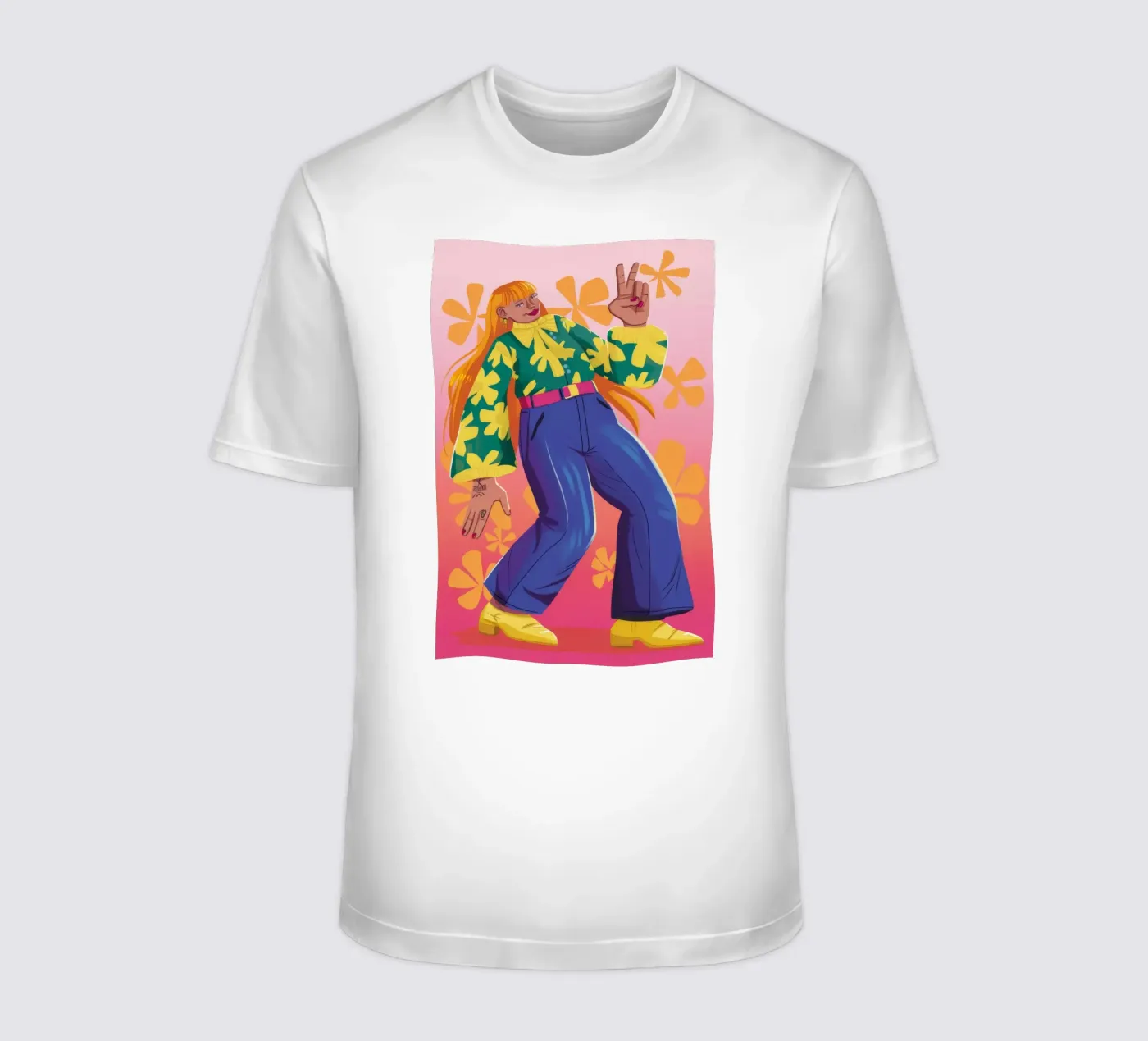Dynamic Expression t-shirt by Petal Canvas