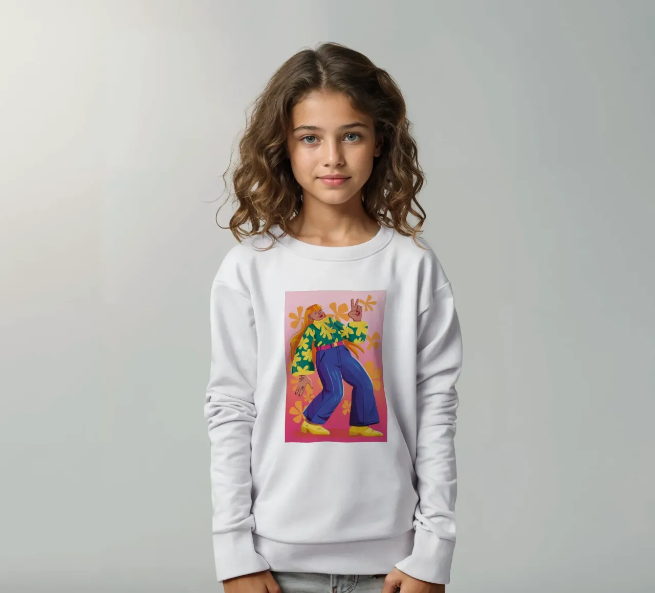 Espressione dinamica felpa bambino da Petal Canvas