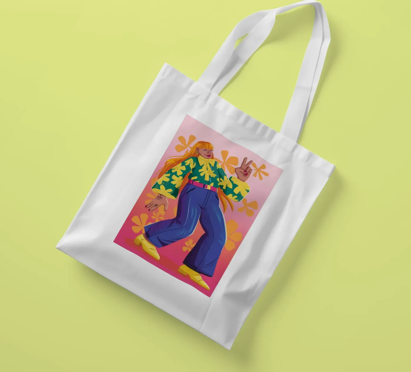 Dynamic Expression tote bag by Petal Canvas